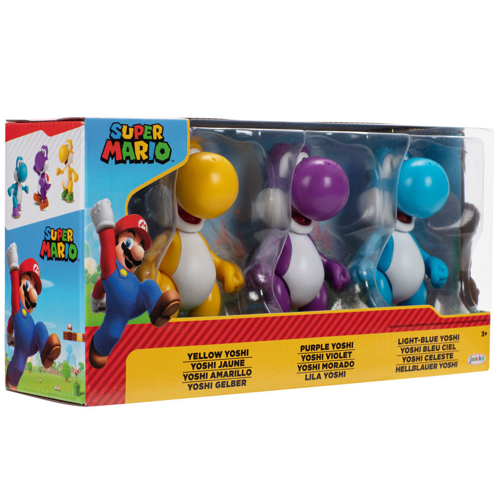 Super Mario Bros Yoshi pack 3 figures 10cm 2