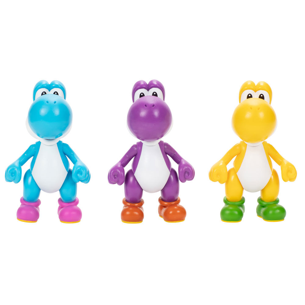 Super Mario Bros Yoshi pack 3 figures 10cm 5