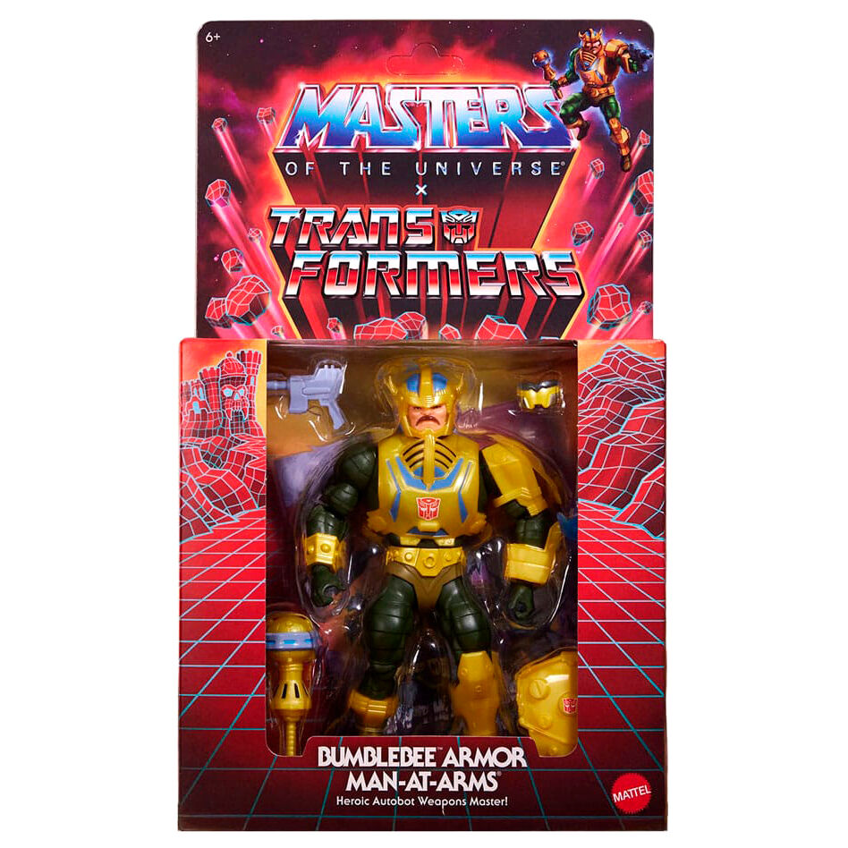 Masters of the Universe x Transformers Bumblebee Armor Man-At-Arms figure 14cm 4