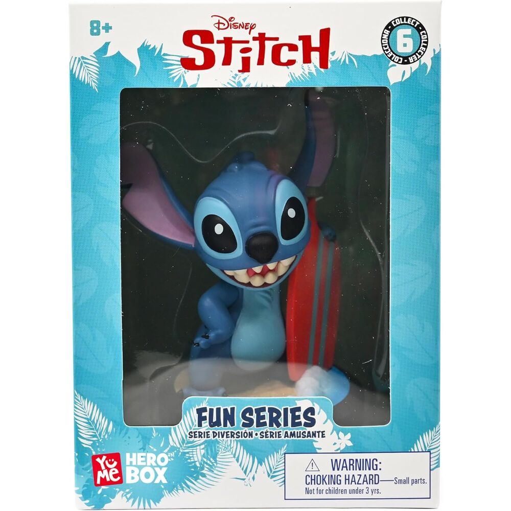Disney Stitch Hero Box Surfer Stitch figure 8cm 1