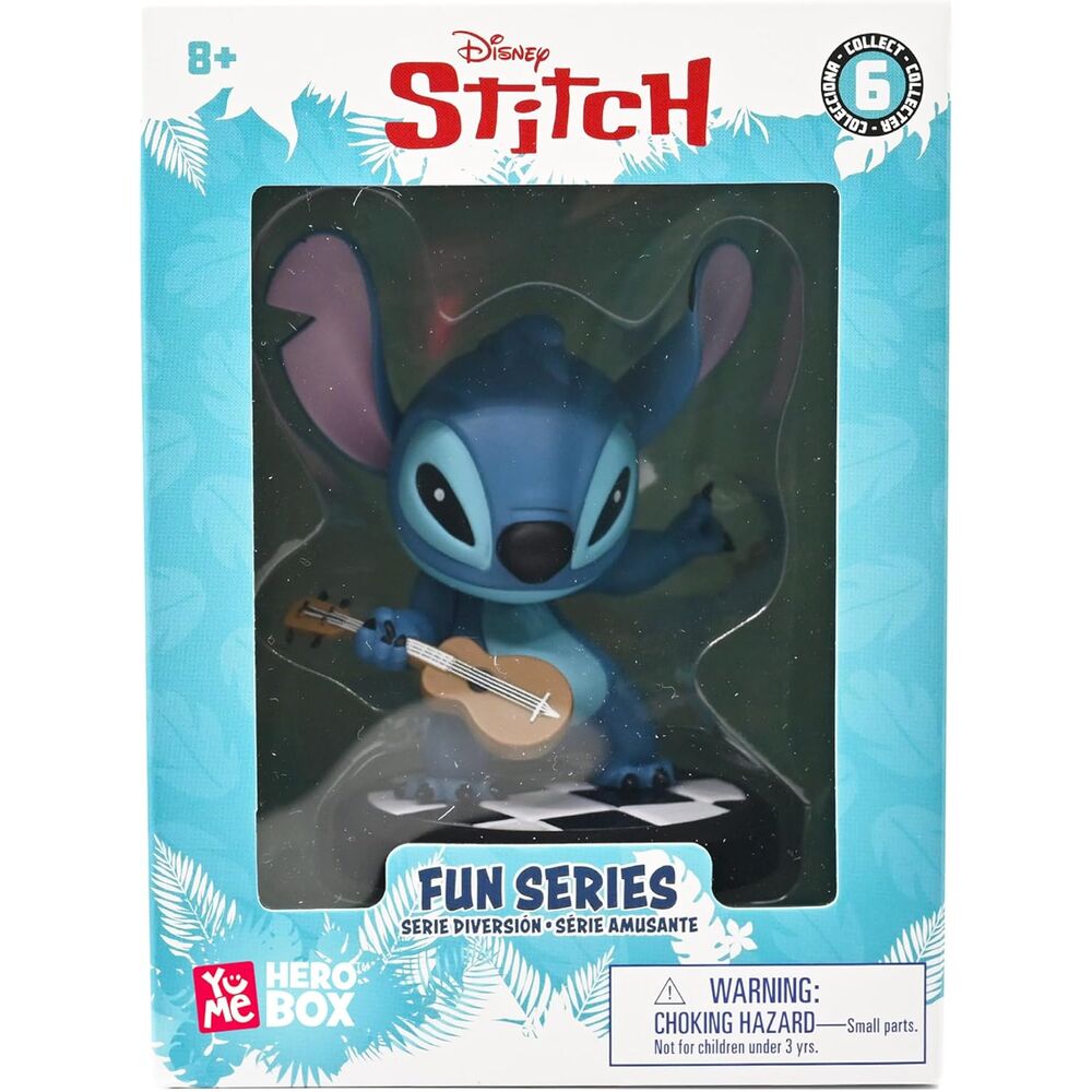 Disney Stitch Hero Box Guitarist Stitch figure 8cm 2