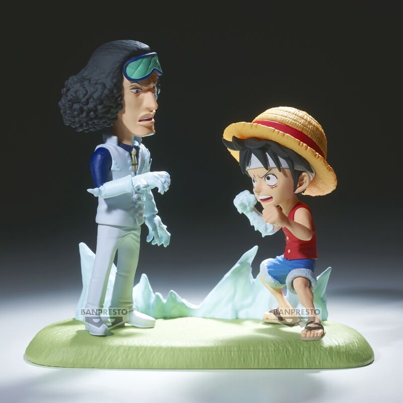 One Piece World Collectable Figure Log Stories Monkey D. Luffy vs Kuzan 9cm 4