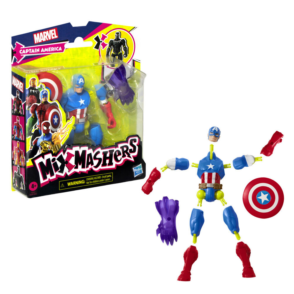 Marvel Mix Mashers Captain America figure 12cm 2