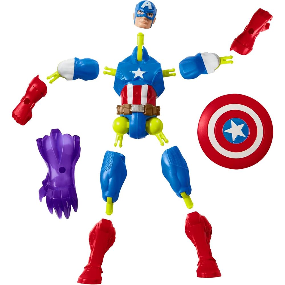 Marvel Mix Mashers Captain America figure 12cm 4