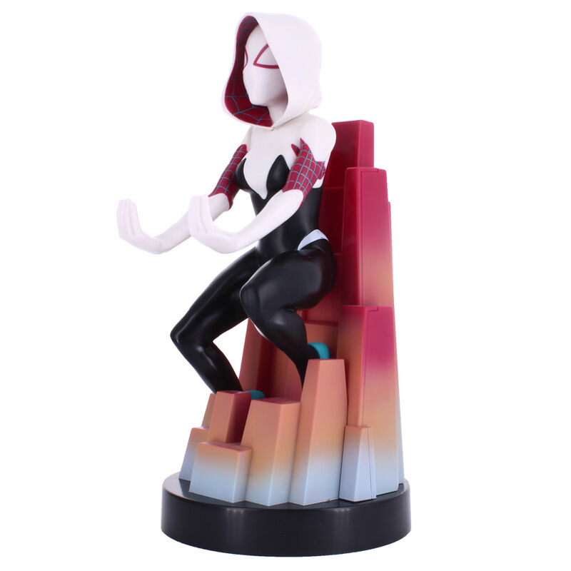 Marvel Spiderman Spider Gwen figure clamping bracket Cable guy 20cm 4