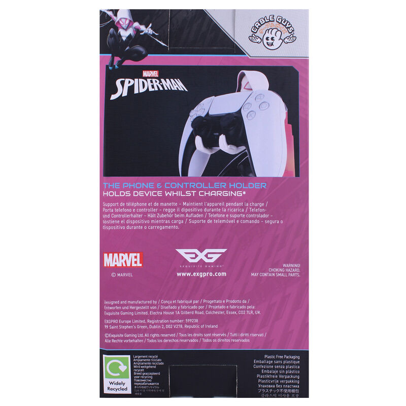 Marvel Spiderman Spider Gwen figure clamping bracket Cable guy 20cm 5