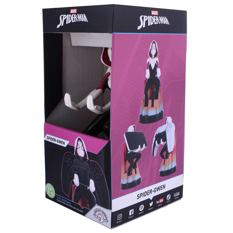 Marvel Spiderman Spider Gwen figure clamping bracket Cable guy 20cm 9