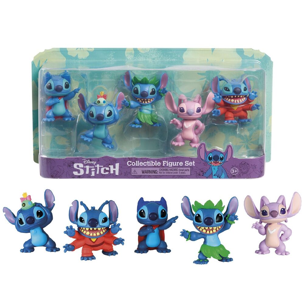 Disney Stitch pack 5 figures 7cm 4