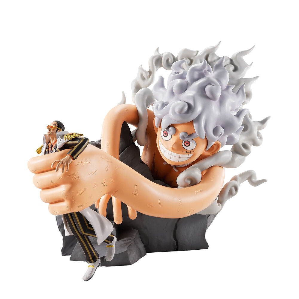 One Piece Monkey D Luffy Gear 5 vs Borsalino Burst of Energy Ichibansho figure 22cm 2