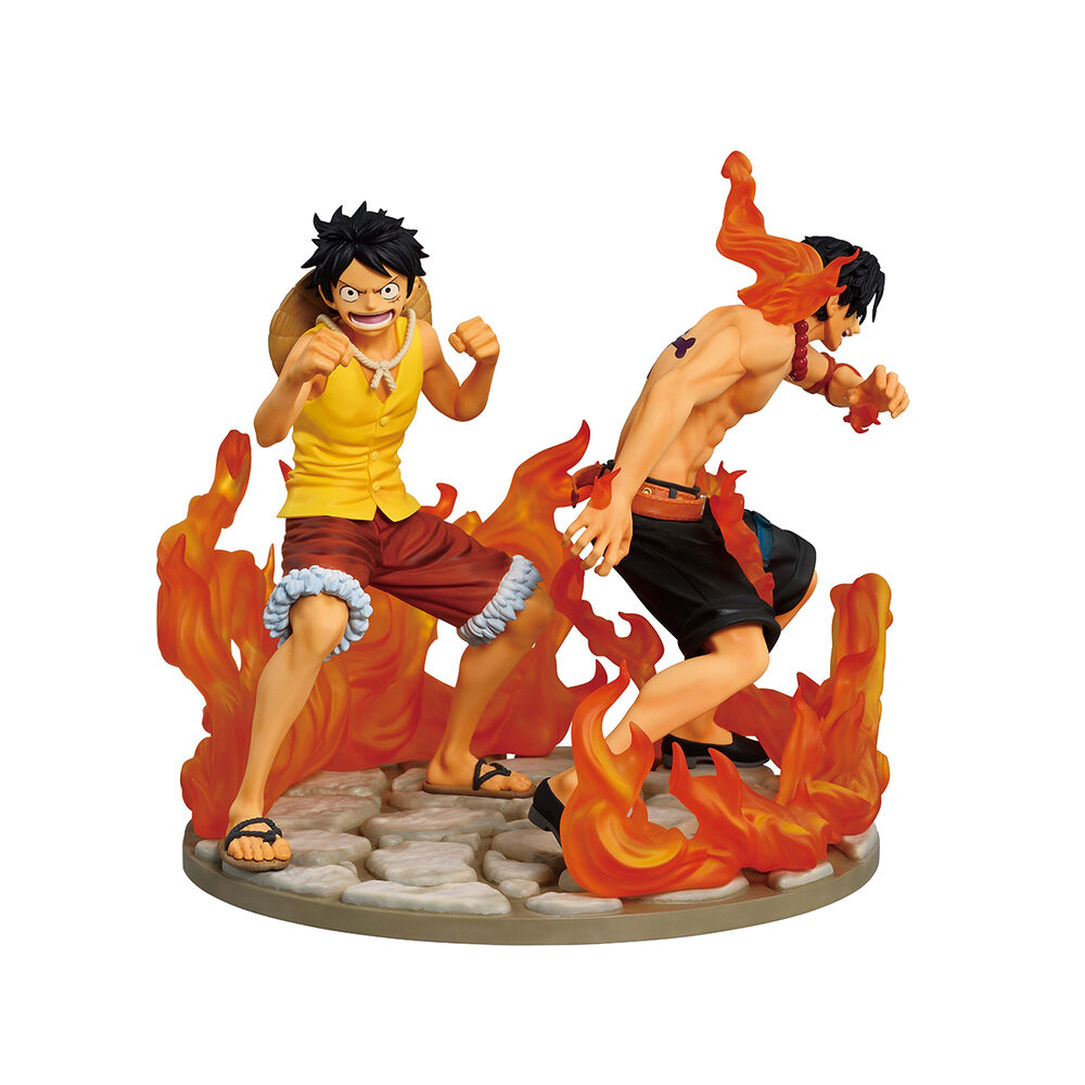 One Piece Dramatic Memories Ace & Luffy Ichibansho figure 15cm 2