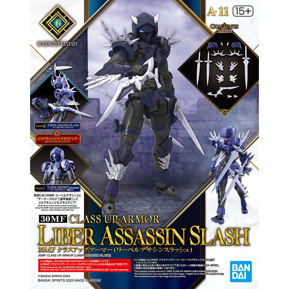 Model Kit 30 Minutes Fantasy Class Up Armor Liber Assasin Slash figure 4