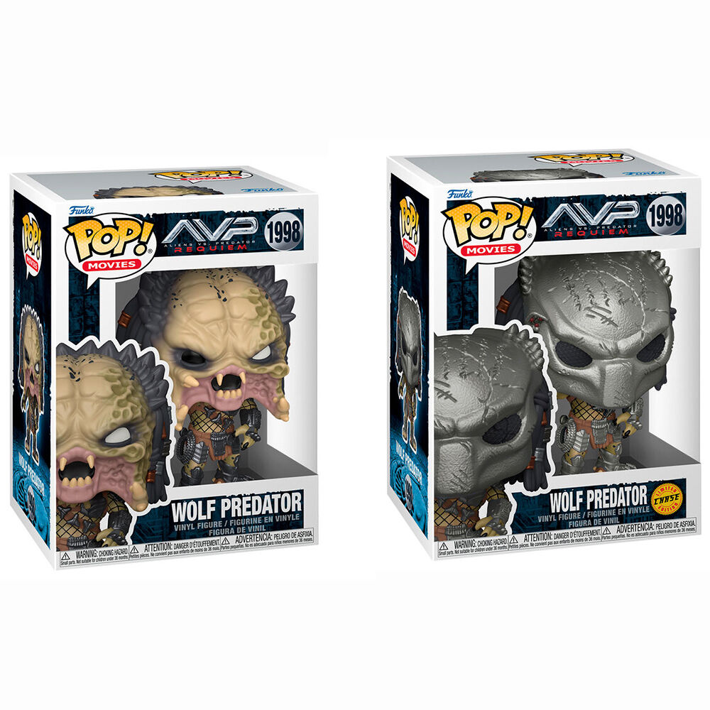 POP figure Alien vs Predator Requiem Wolf Predator 5 + 1 Chase 5