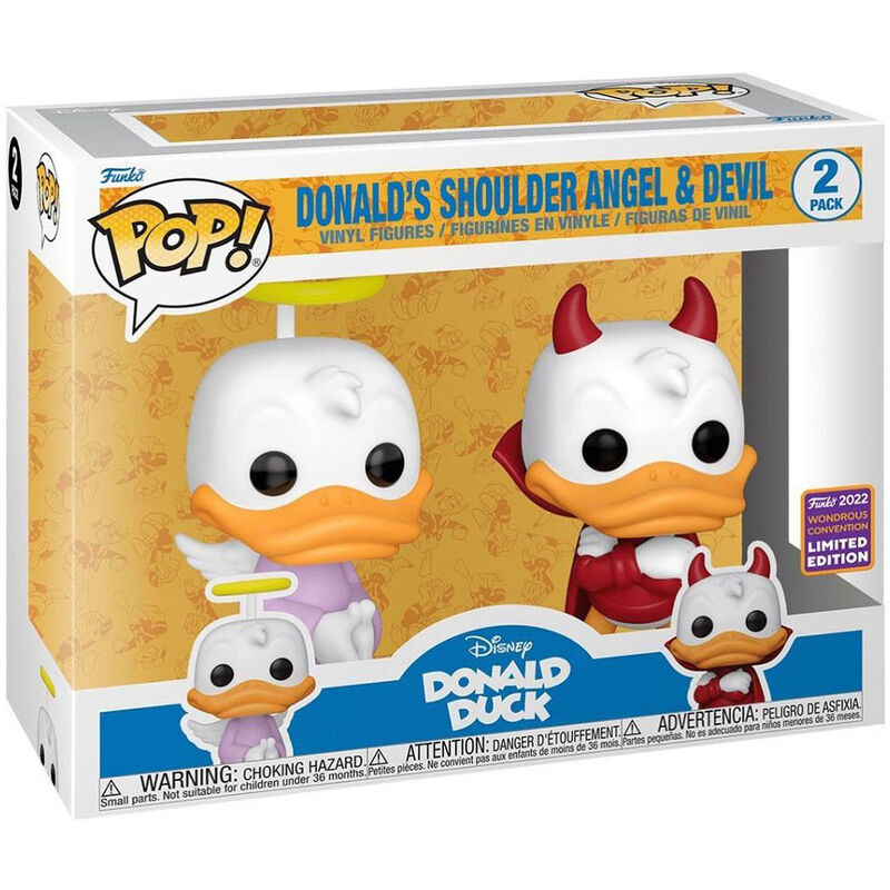 POP pack 2 Disney Donald Duck - Donald Angel & Devil Exclusive 1