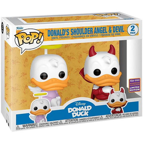 POP pack 2 Disney Donald Duck - Donald Angel & Devil Exclusive