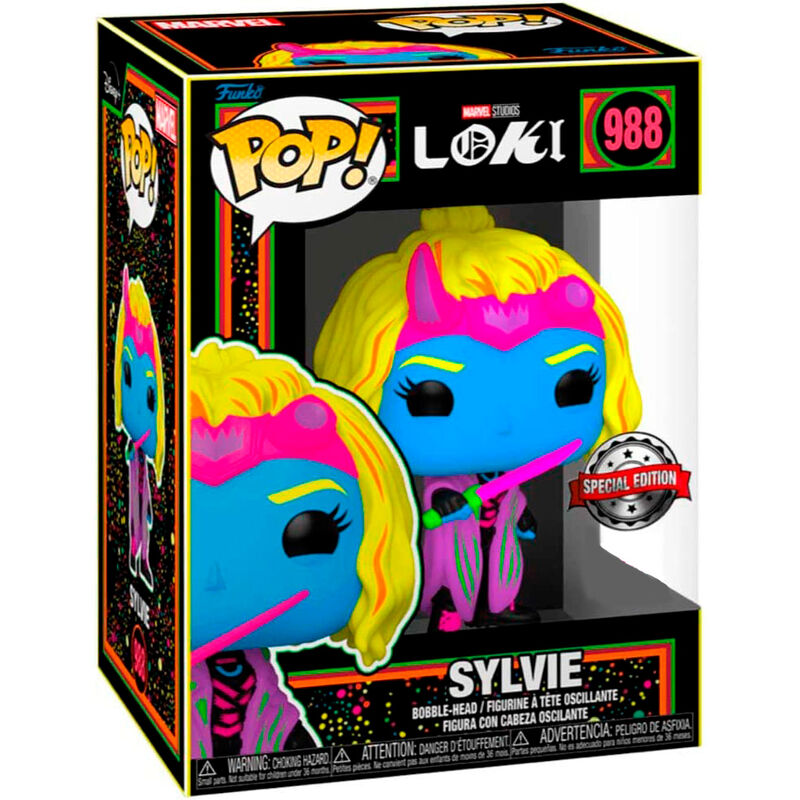 POP figure Marvel Loki Silvye Black Light Exclusive 2
