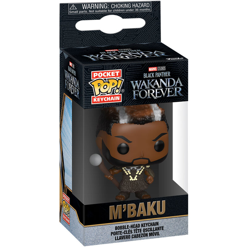 Pocket POP Keychain Marvel Black Panther Wakanda Forever M Baku 1