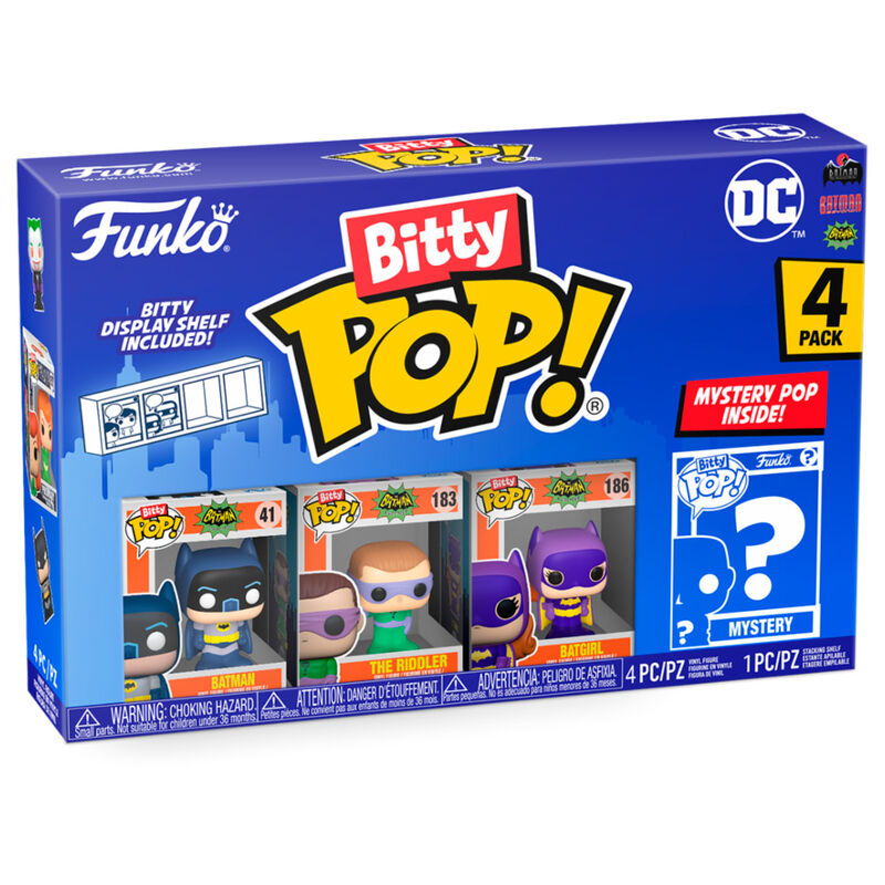 Blister 4 figures Bitty POP DC Comics Batman Adam West 1
