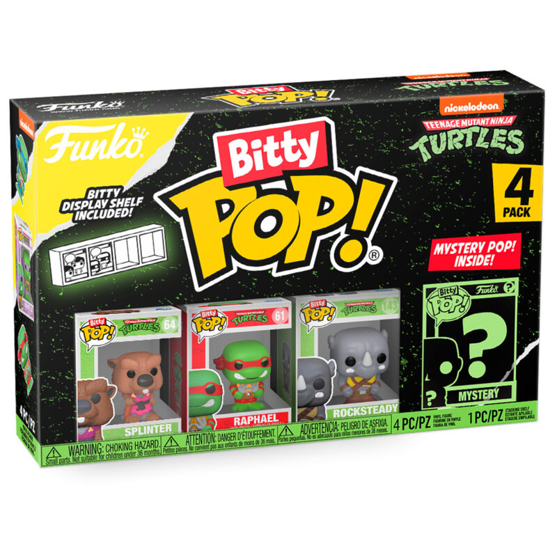 Blister 4 figures Bitty POP Teenage Mutant Ninja Turtles Splinter 1