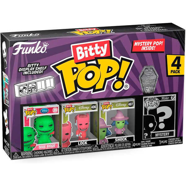 Blister 4 figures Bitty POP Disney Nightmare Before Christmas Oogie Boogie 1