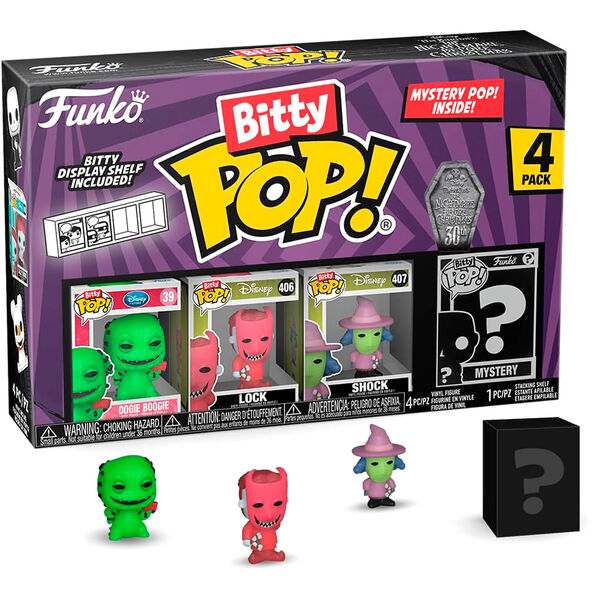 Blister 4 figures Bitty POP Disney Nightmare Before Christmas Oogie Boogie 3