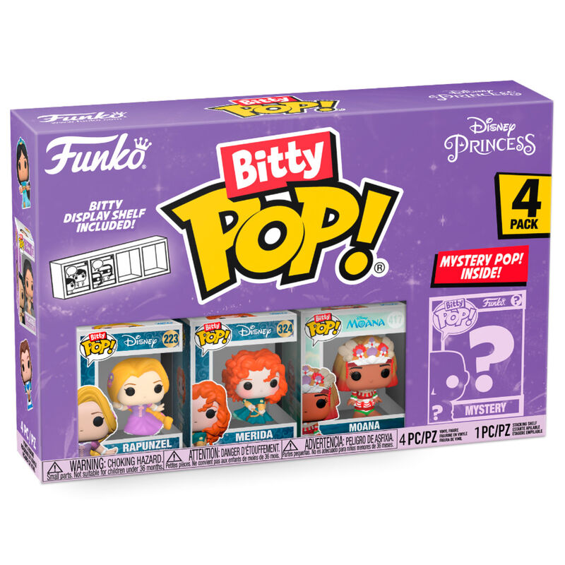 Blister 4 figures Bitty POP Disney Princess Rapunzel 1