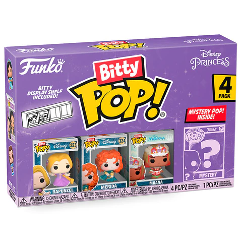 Blister 4 figures Bitty POP Disney Princess Rapunzel