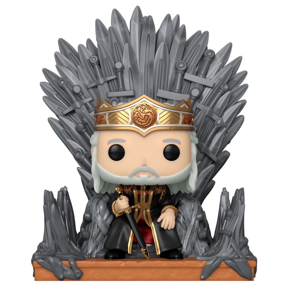 POP figure Deluxe House of the Dragon Viserys on the Iron Throne 1