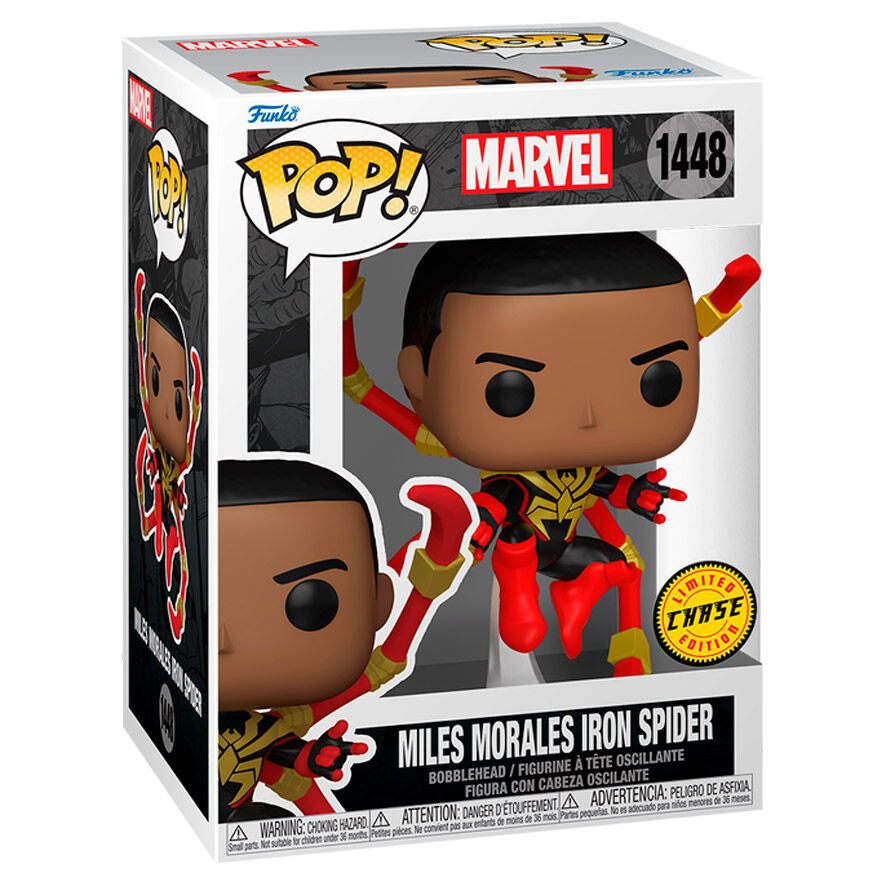 POP figure Marvel Miles Morales Iron Spider 5 + 1 Chase 3
