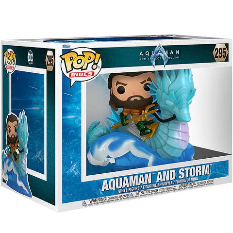 POP figure Rides Deluxe DC Comics Aquaman and the Lost Kingdom Aquaman on Storm