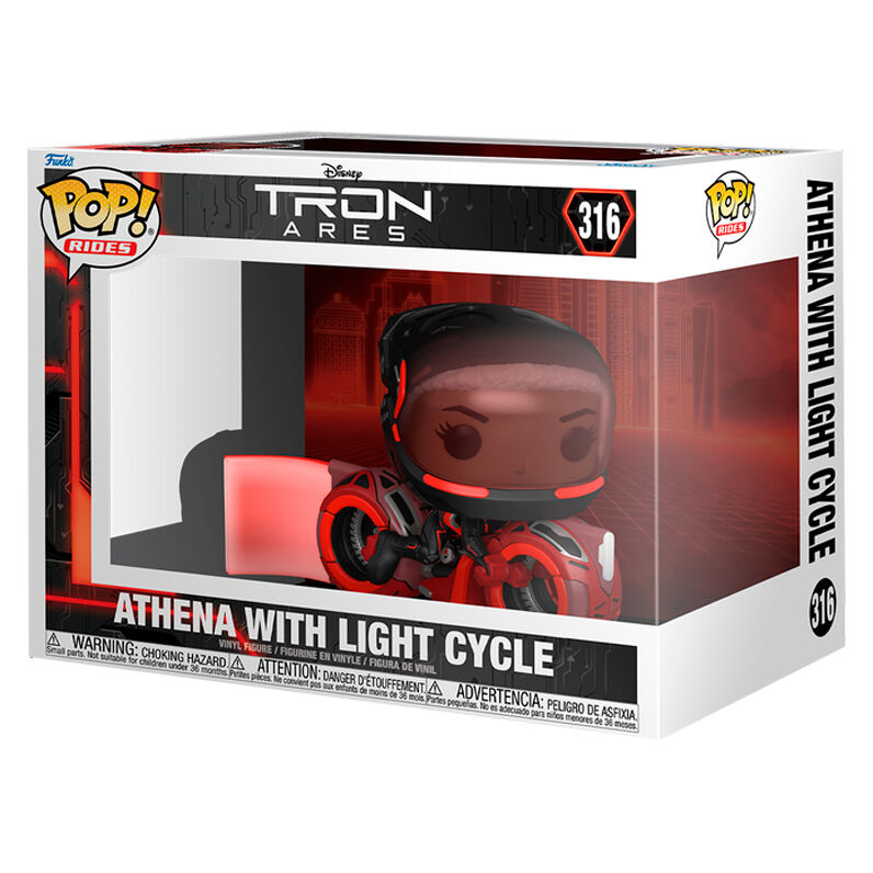 POP figure Rides Disney Tron Ares Athena with Light Cycle 2