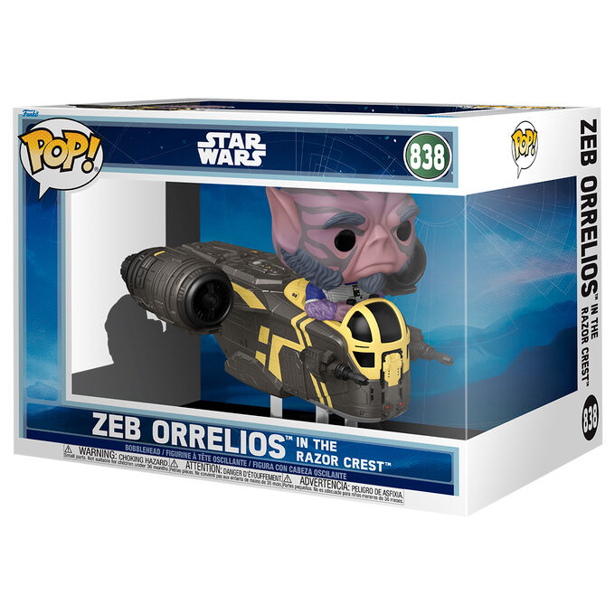 POP figure Rides Deluxe Star Wars Mandalorian & Grogu Zeb Orrelios in the Razor Crest 1