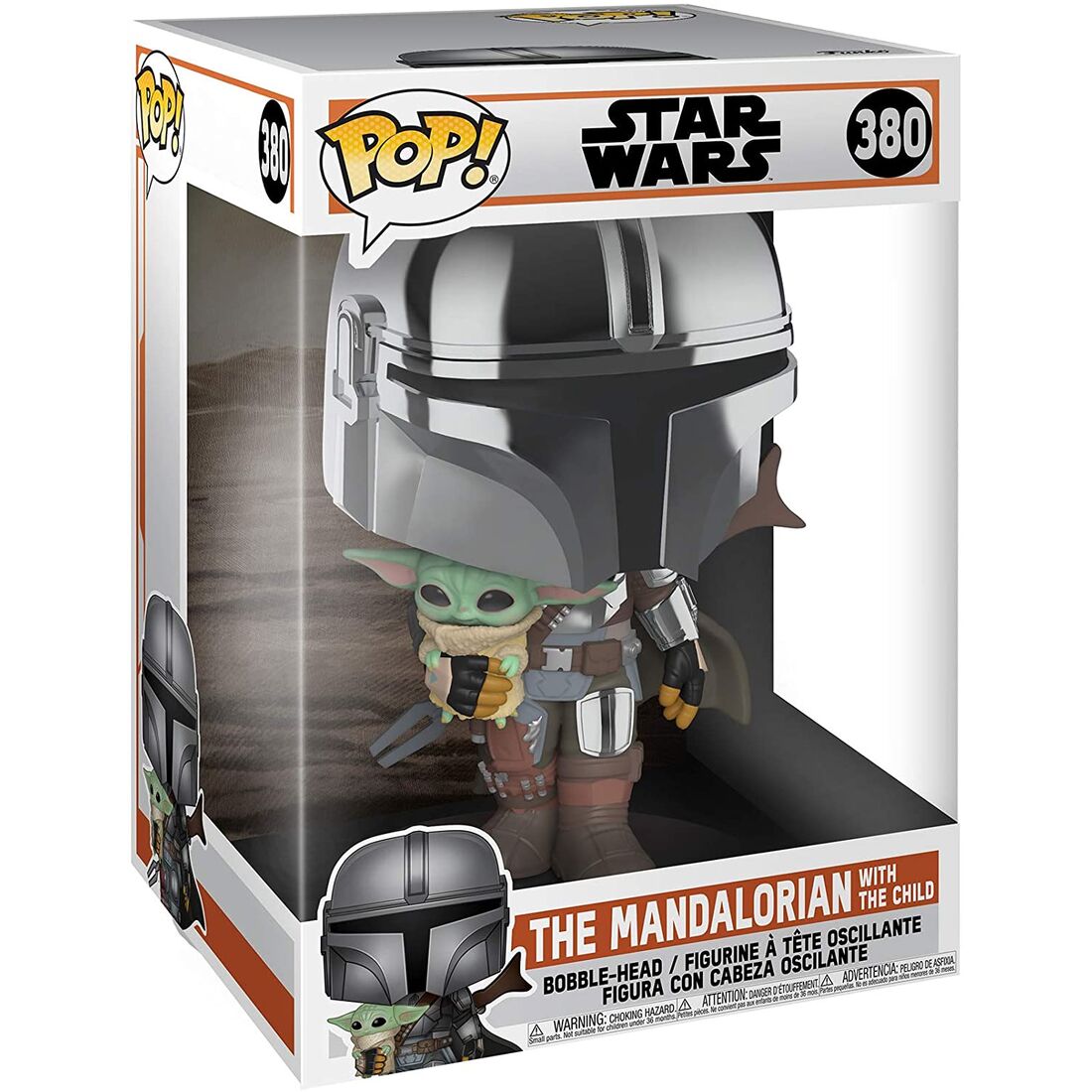 POP figure Star Wars Mandalorian with Yoda Child 25cm 2