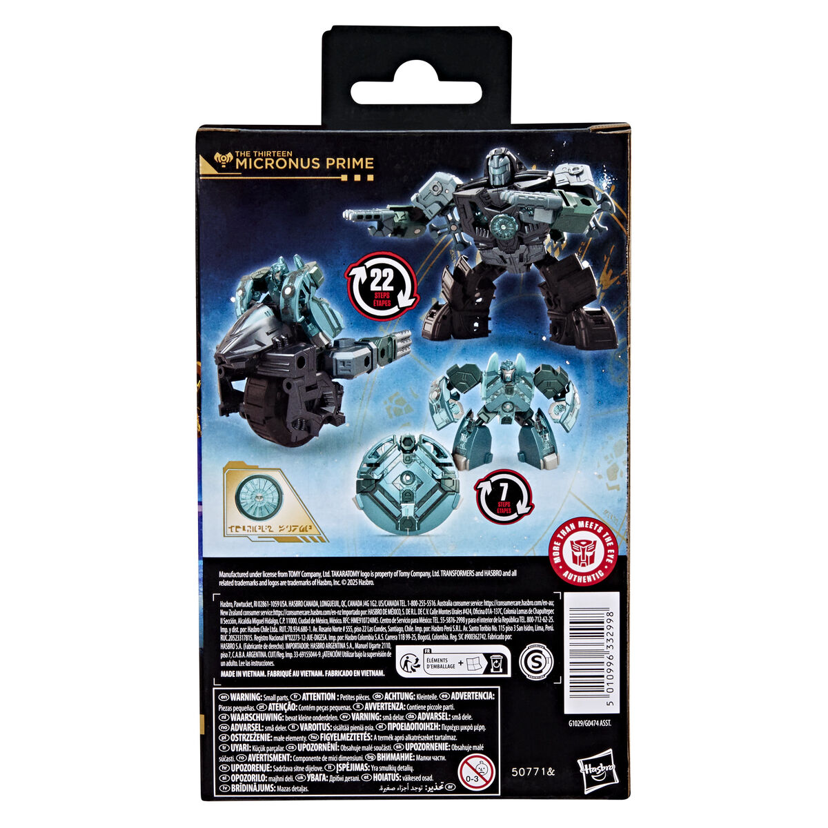 Transformers Age of the Primes Micronus Prime figure 14cm 5