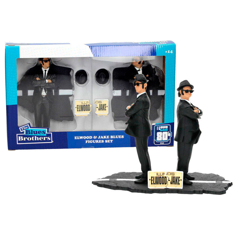 Blues Brothers Jake and Elwood blister 2 figures 18cm 1