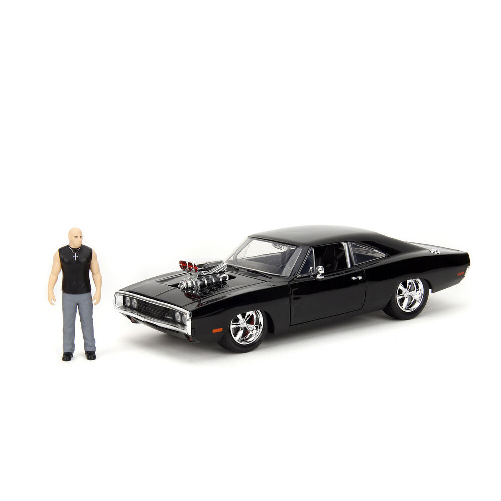 Fast & Furious Dodge Charger R/T car + Dominic Toretto figure set 3