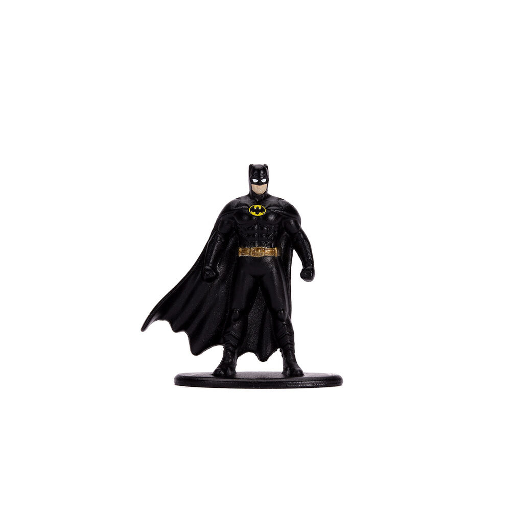 DC Comics Batmovil 1989 metal car + Batman figure set 4