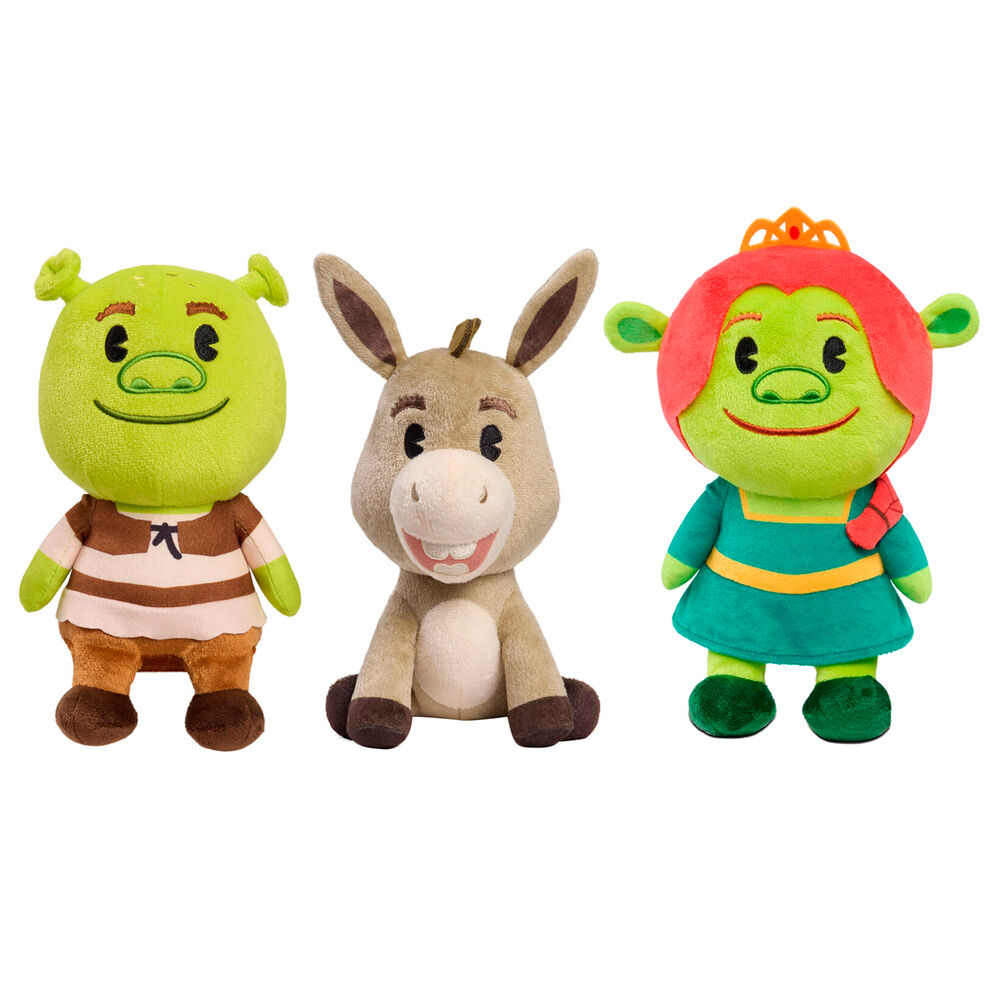 Shrek - Shrek, Donkey and Princess Fiona assorted plush toy 17cm 1