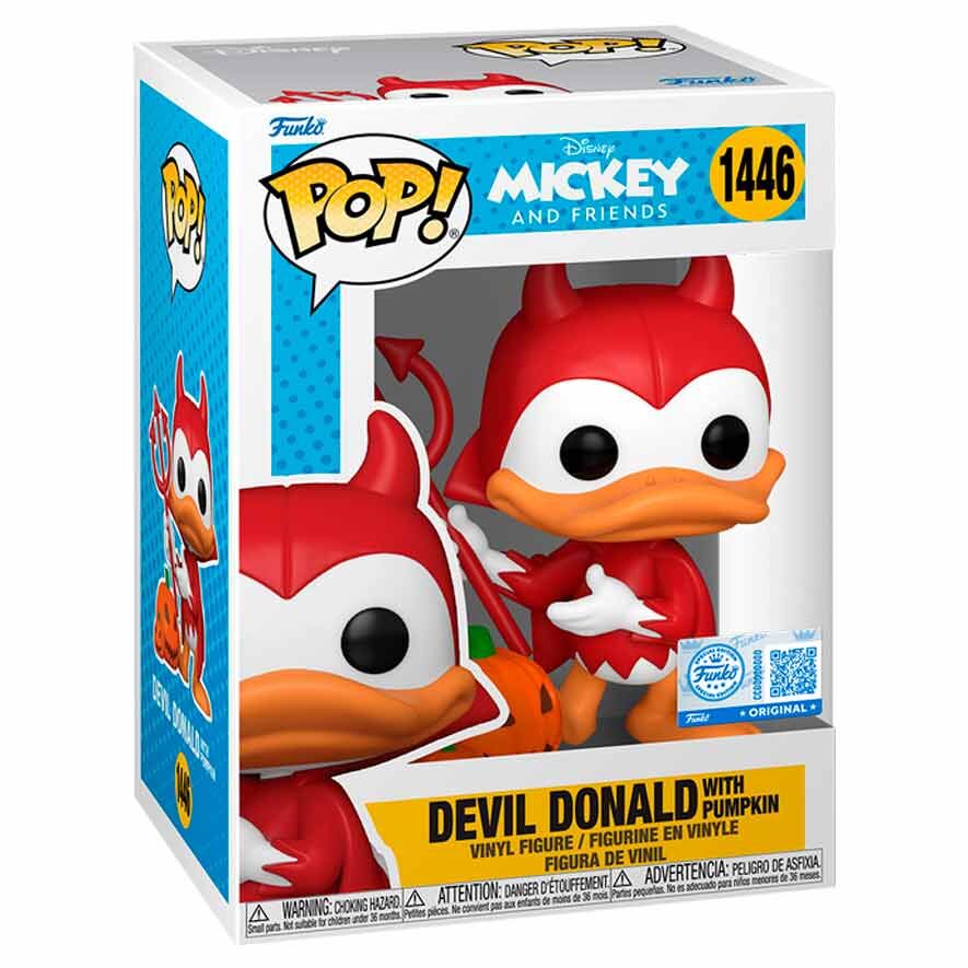 POP figure Disney Mickey and Friends Devil Donald with Pumpkin Exclusive 1