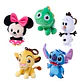 Disney Cutie assorted plush keychain 10cm - Thumbnail 1