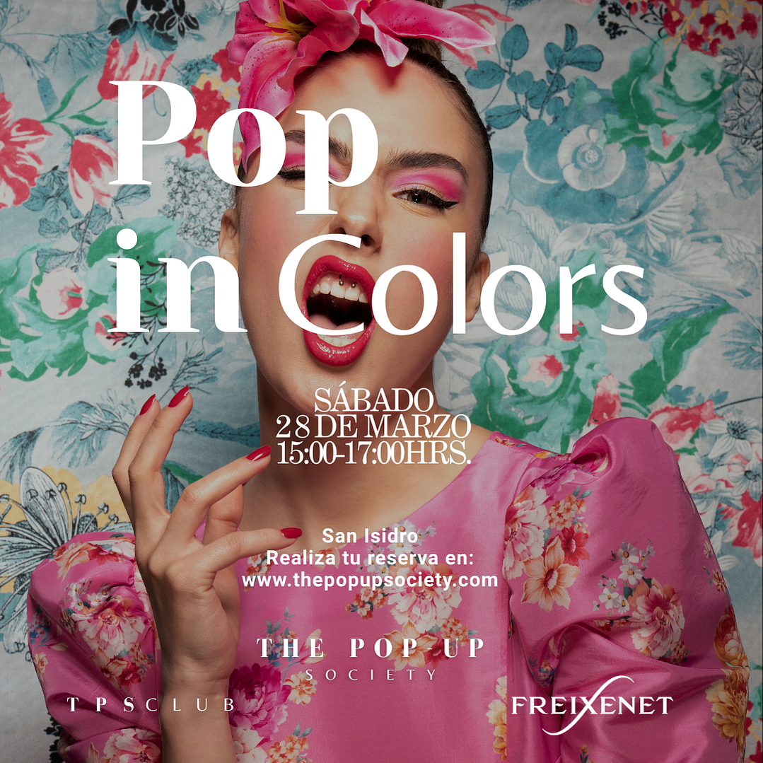 POP IN COLORS - 28 DE MARZO - 15:00 HRS - PRE-VENTA 1
