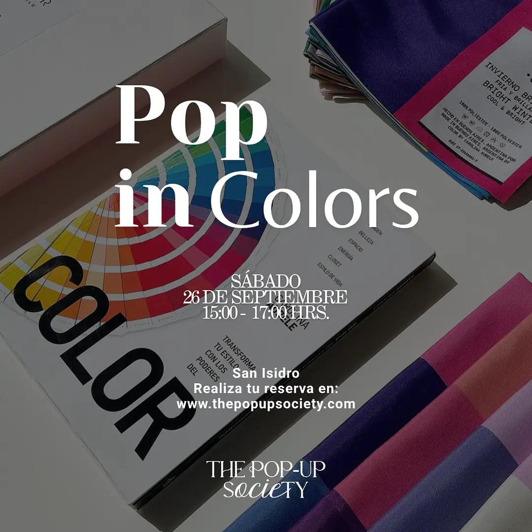 POP IN COLORS LIMA - 26 DE SEPTIEMBRE - 15:00 HRS - PRE-VENTA 1
