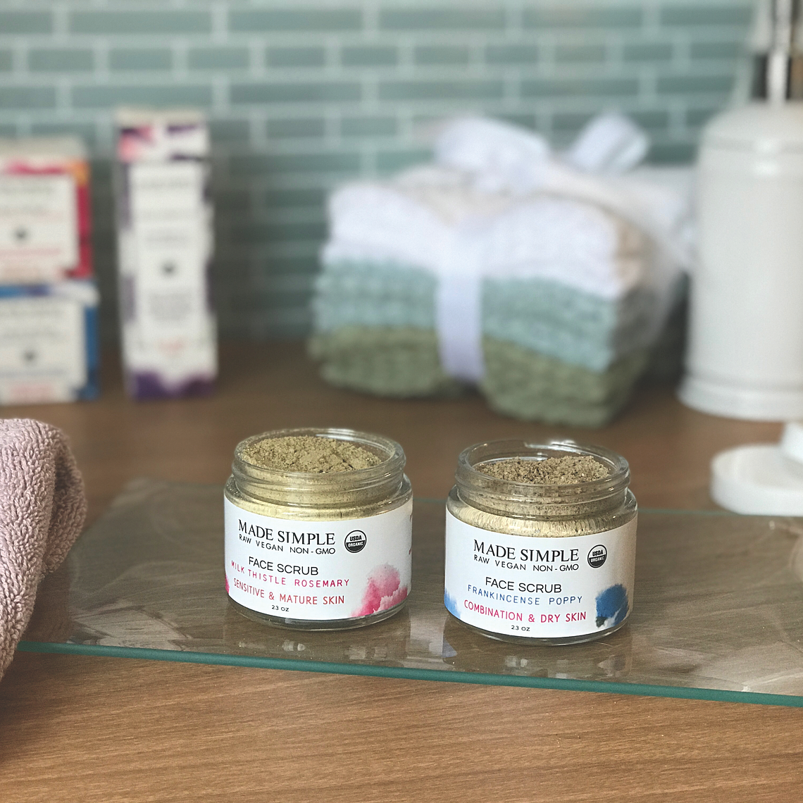 Frankincense Poppy Seed Face Scrub for Combination/Dry Skin - Certified Organic, Vegan & Cruelty-free 5