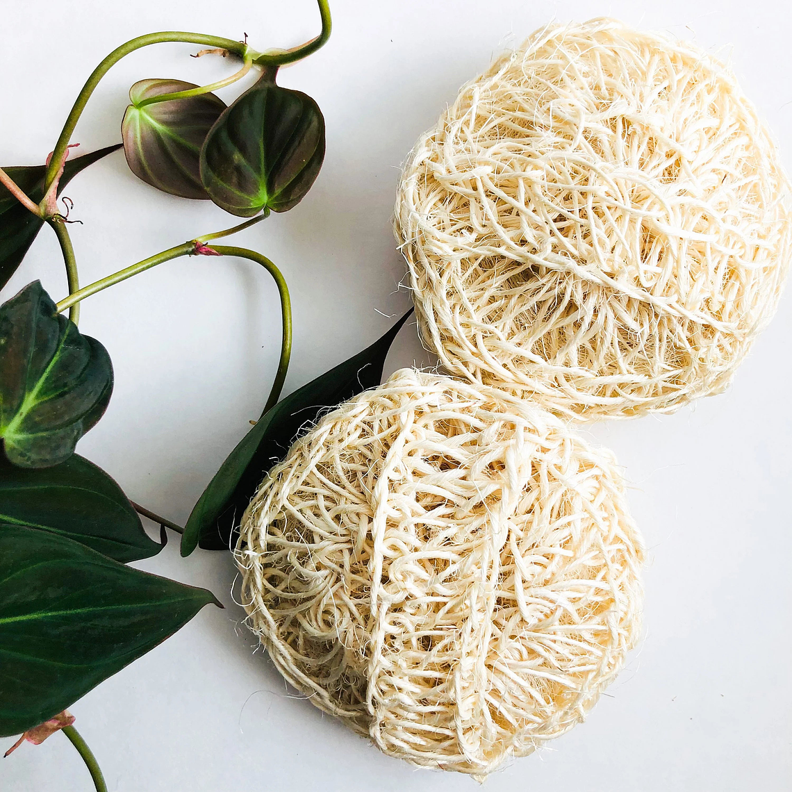 Natural Organic Sisal Deluxe Shower Sponge - Zero Waste Bath Sponge - Plastic Free Body Scrubber 4