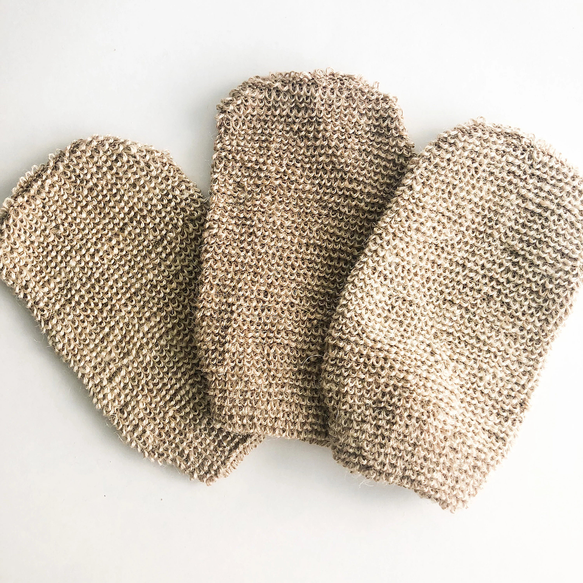 Natural Exfoliating Jute Mitt - Organic Biodegradable Body & Bath Glove - Plastic Free Zero waste Body Scrub 3
