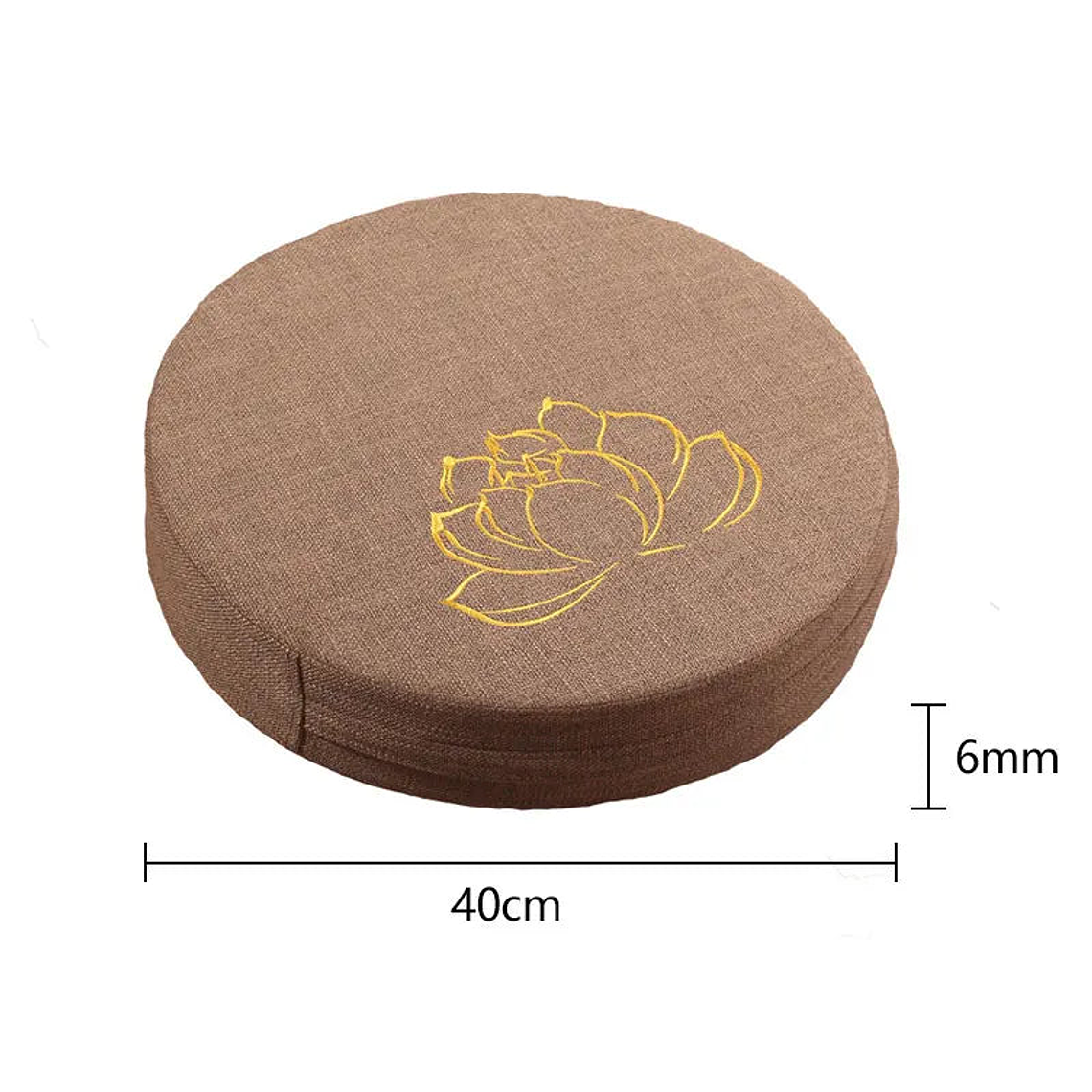 Round Yoga Meditation Cushion with Removable Cover 3