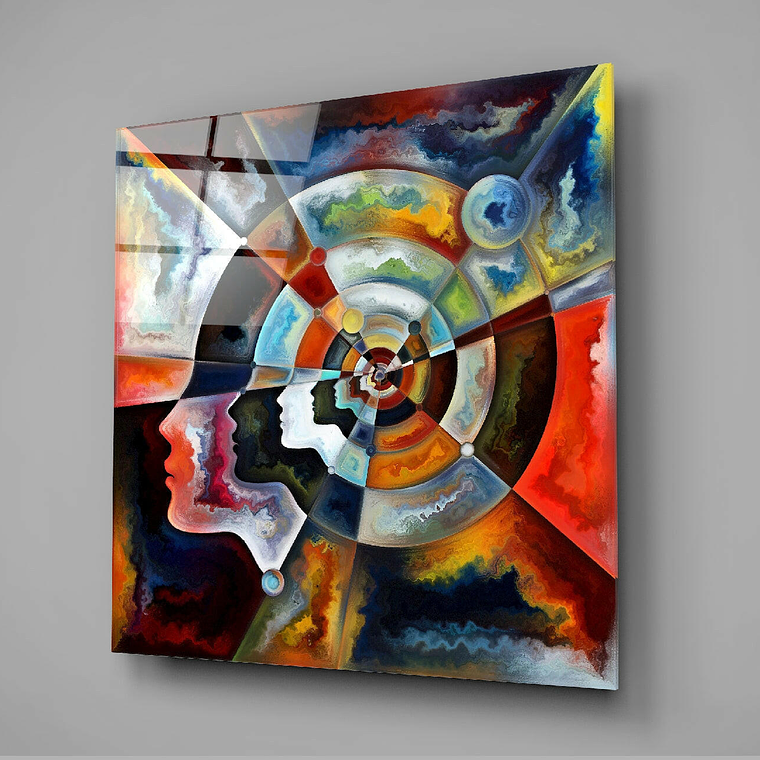 Meditation Glass Wall Art 1