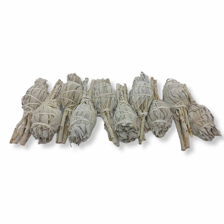 Bulk Californian White Sage Smudge Sticks Mini 10-12cm Incense Cleansing Bundle 2