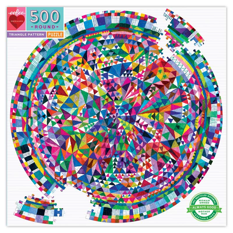 Puzzle redondo Triangle Pattern 500 piezas 1