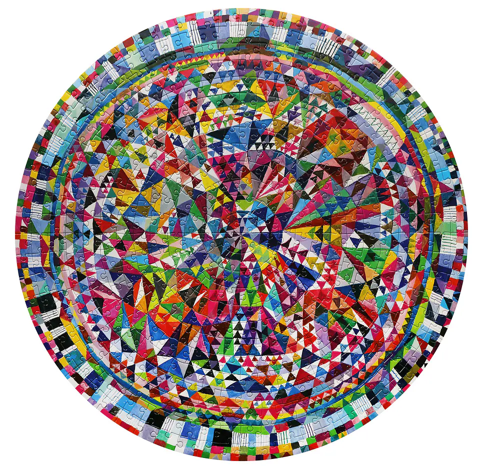 Puzzle redondo Triangle Pattern 500 piezas 2