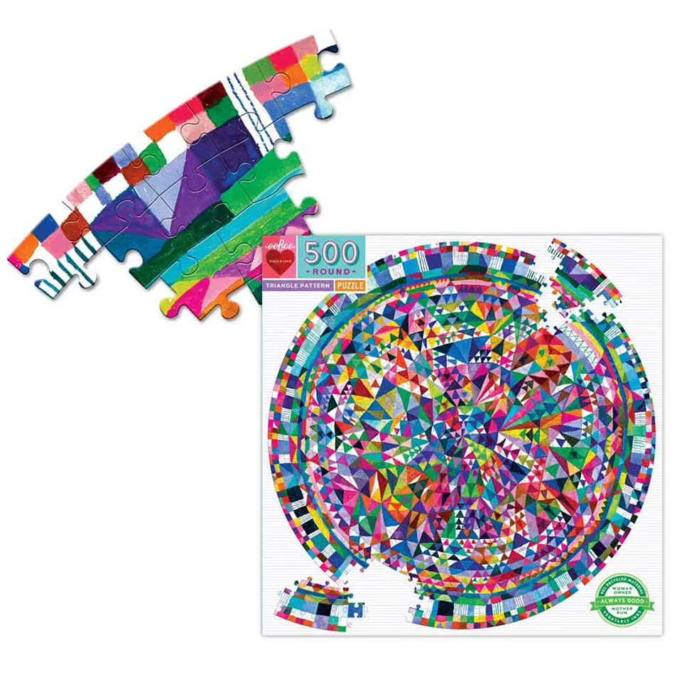 Puzzle redondo Triangle Pattern 500 piezas 3